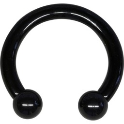 Pulsera Circular Barbells de Acero Negro