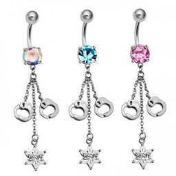 Navel Joya con Esposas y Estrella