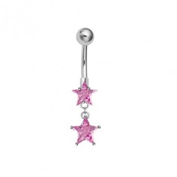 Navel con 2 Estrellas de Cristal Australiano