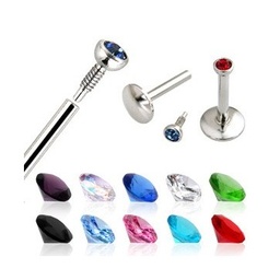 Labret Joya con rosca interna