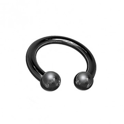 Circular Barbell en Acero Negro de 4mm