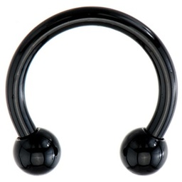 Circular Barbell en Acero Negro de 2.5 mm