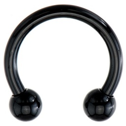 Circular Barbell en Acero Negro de 2.5mm