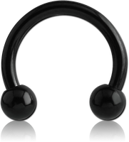 Circular Barbell de Acero Negro de 0.8mm