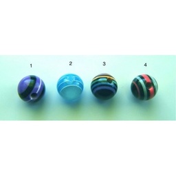 Bola UV con Rayas Colores de 1.6 mm