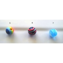Bola UV con Rayas Colores de 1.6 mm