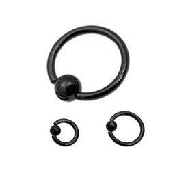 Bcr de Titanio Negro de 1.6mm