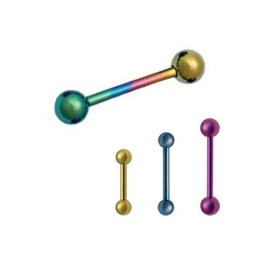 Barbell de Titanio Colores de 1.6 mm