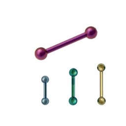 Barbell de Titanio Colores de 1.2mm