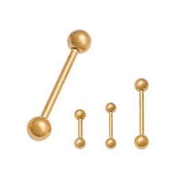 Barbell de Acero Dorado de 1.2 mm