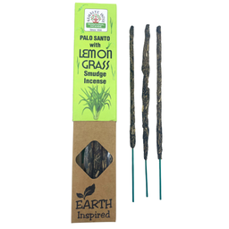 Incienso Earth Inspired - Palo Santo y Lemon Grass (8 Unidades)