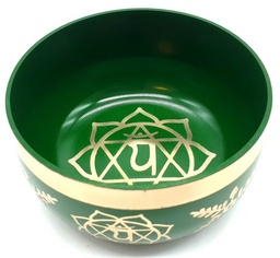 Cuenco Tibetano cantor Aluminio Chakra Corazón 12cm