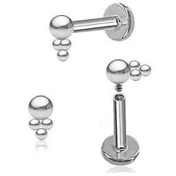 Labret con Triángulo de Bolitas