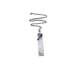 Colgante de selenita con Chakras
