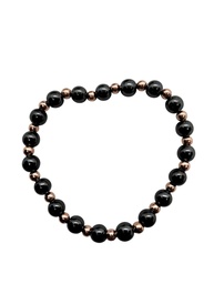Pulsera de Cobre 4mm con Hematita 6mm