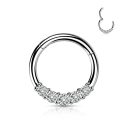 Clicker con 5 Joyas Faceteadas