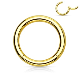 Clicker Liso de Acero Dorado - 1mm