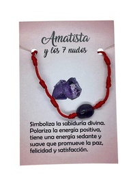 Pulsera 7 Nudos con Amatista